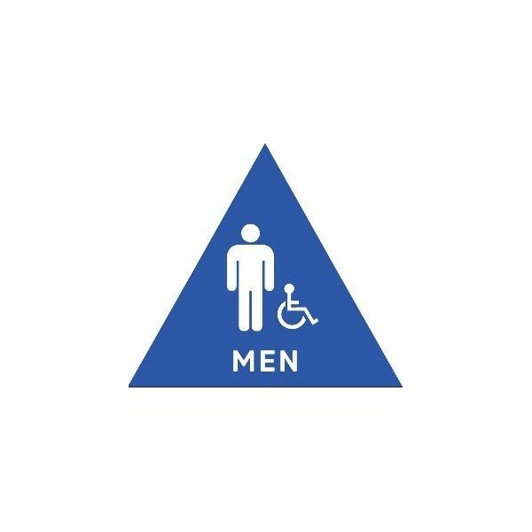 Men, 12" W x Triangle, Acrylic